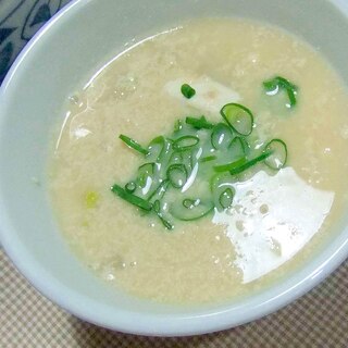 豆乳味噌で白菜スープ